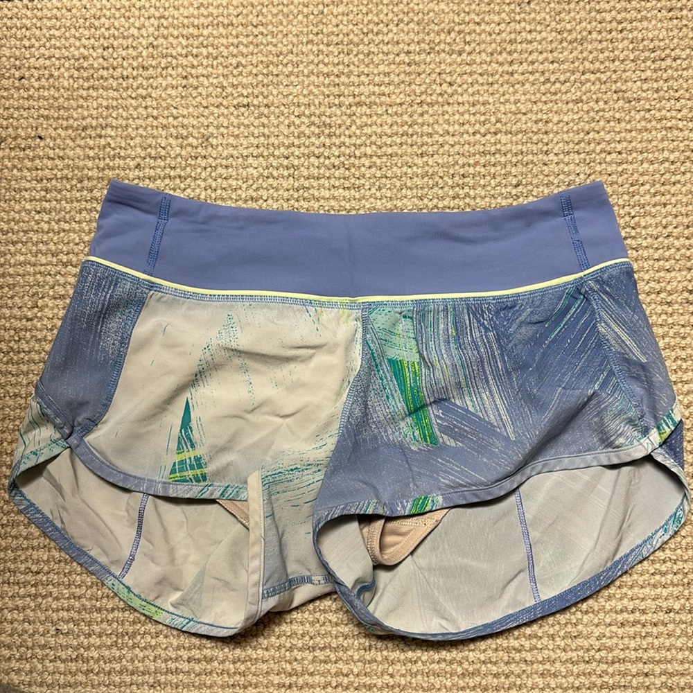 Lululemon speed up shorts.